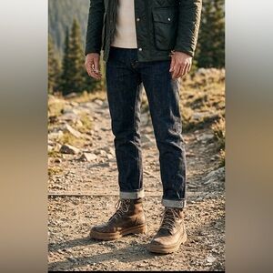 SOREL Men's Grey Brown Lace Up Leather Boots
